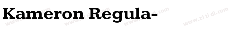 Kameron Regula字体转换